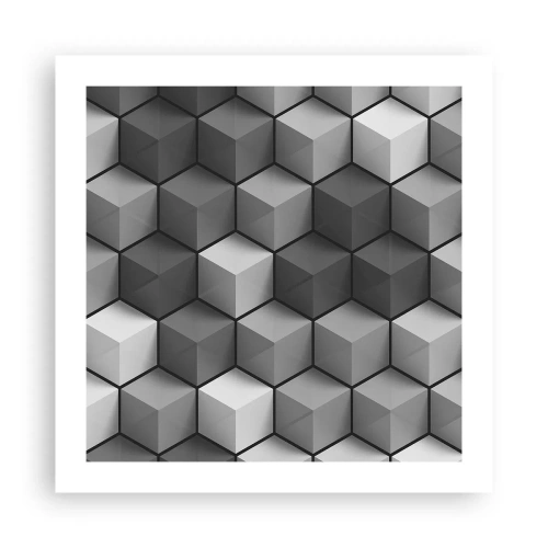 Affiche - Poster - Puzzle cubiste - 50x50 cm