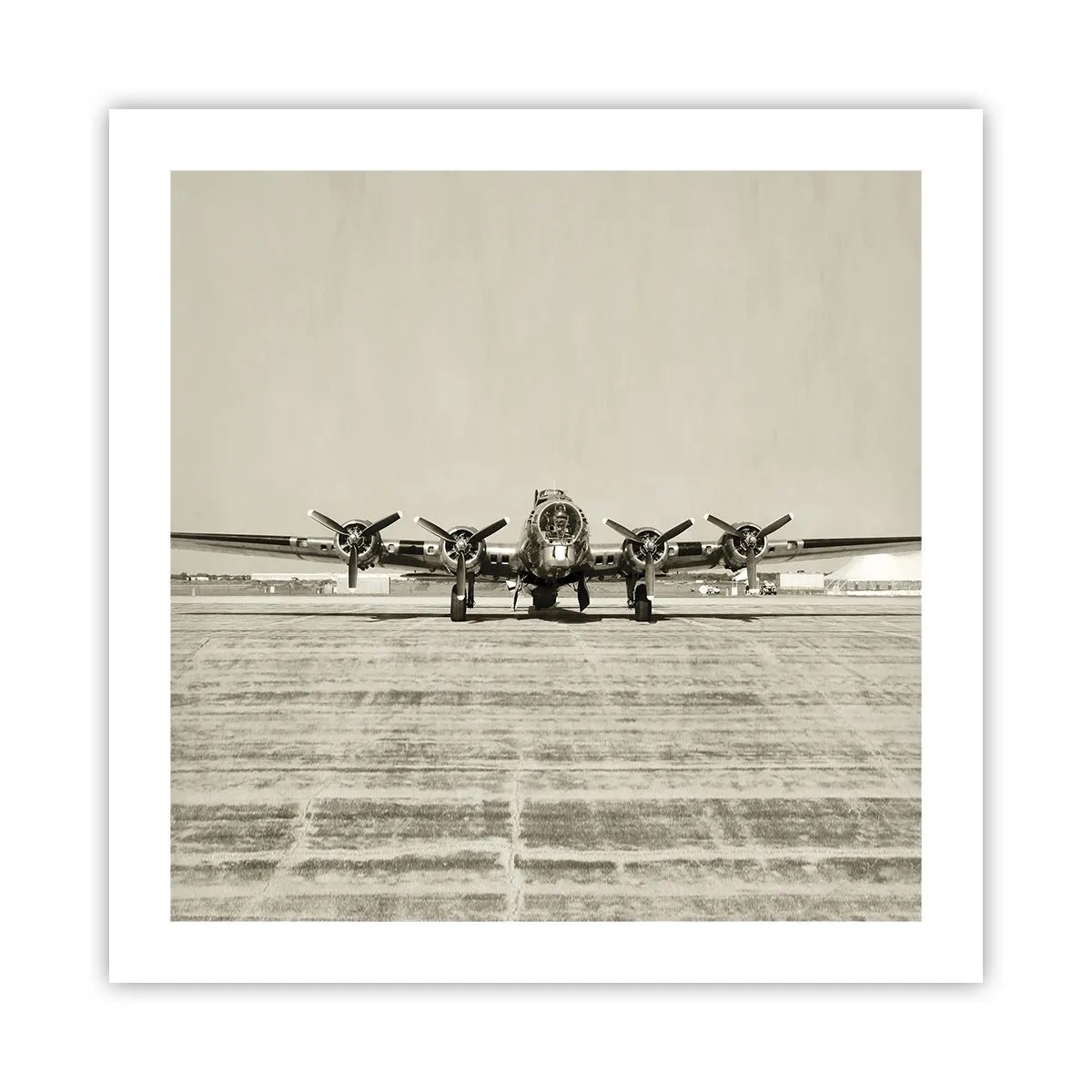 Affiche - Poster - Toujours prêt! - 50x50 cm