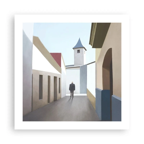 Affiche - Poster - Une promenade ensoleillée - 50x50 cm