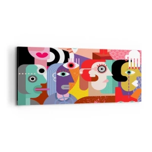 Impression sur toile - Image sur toile - Nous par M. Picasso - 100x40 cm