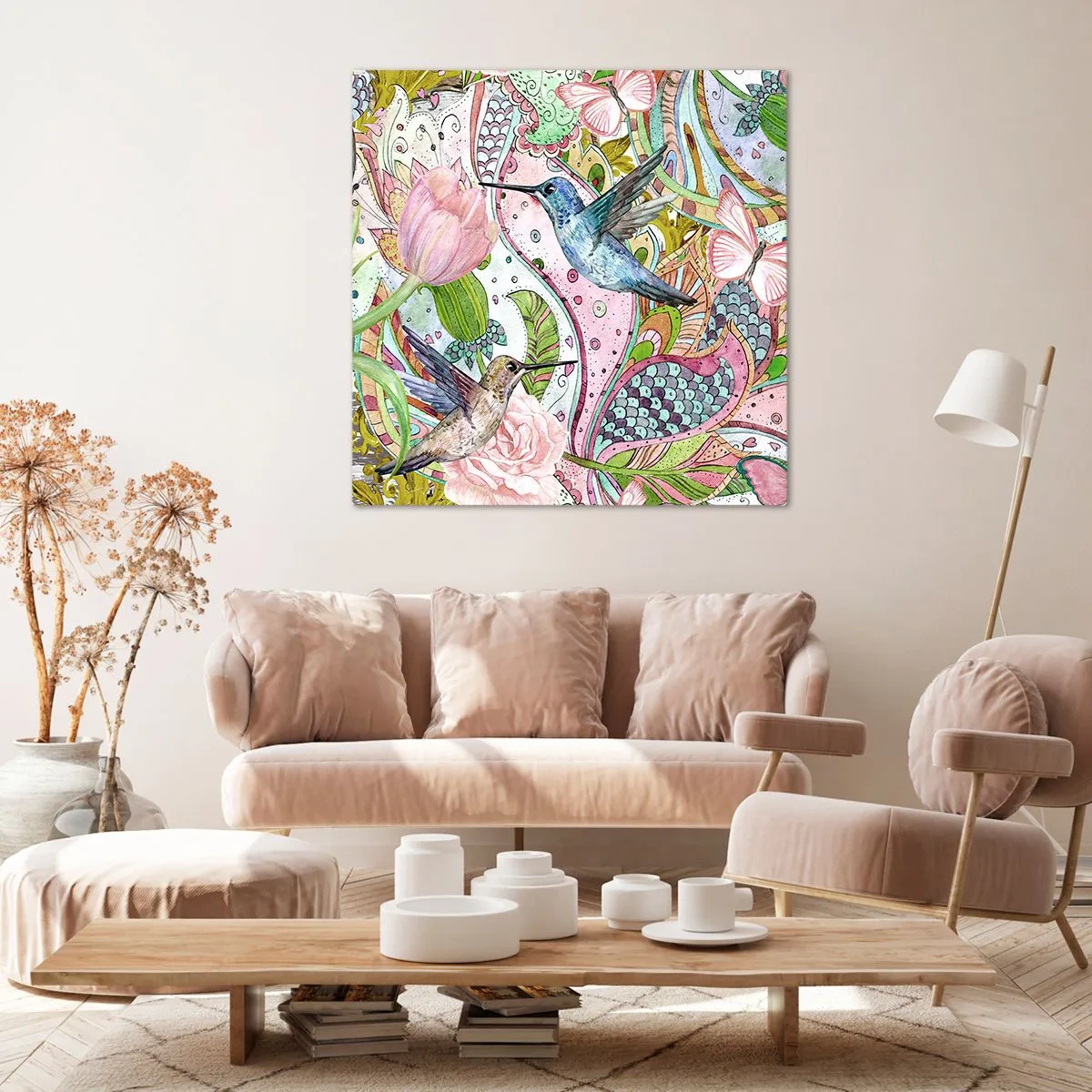 Impression sur toile - Image sur toile - Empêtré dans les vignes - 50x50 cm