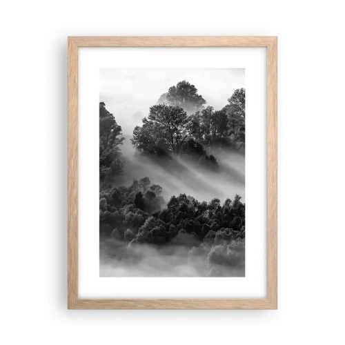 Affiche dans un chêne clair - Poster - Sortir de son sommeil - 30x40 cm