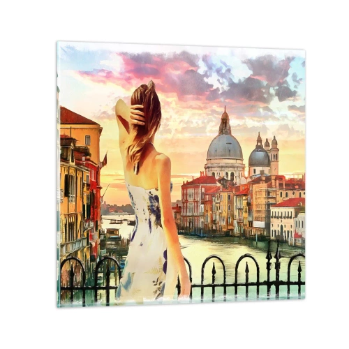 Impression sur verre - Image sur verre - Pour une aventure c'est uniquement dans ... - 60x60 cm