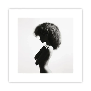 Affiche - Poster - Comme une fleur au bout d'une fine tige - 30x30 cm