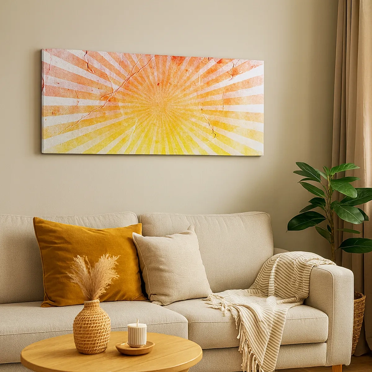 Impression sur toile - Image sur toile - Levant et couchant - 30x30 cm