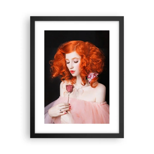 Affiche dans un cadre noir - Poster - De style baroque - 30x40 cm