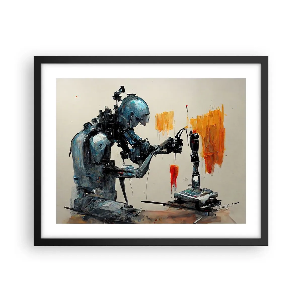 Affiche dans un cadre noir - Poster - Déjà demain… - 50x40 cm