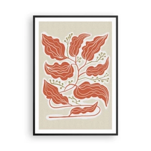 Affiche dans un cadre noir - Poster - Folk et coloré - 70x100 cm