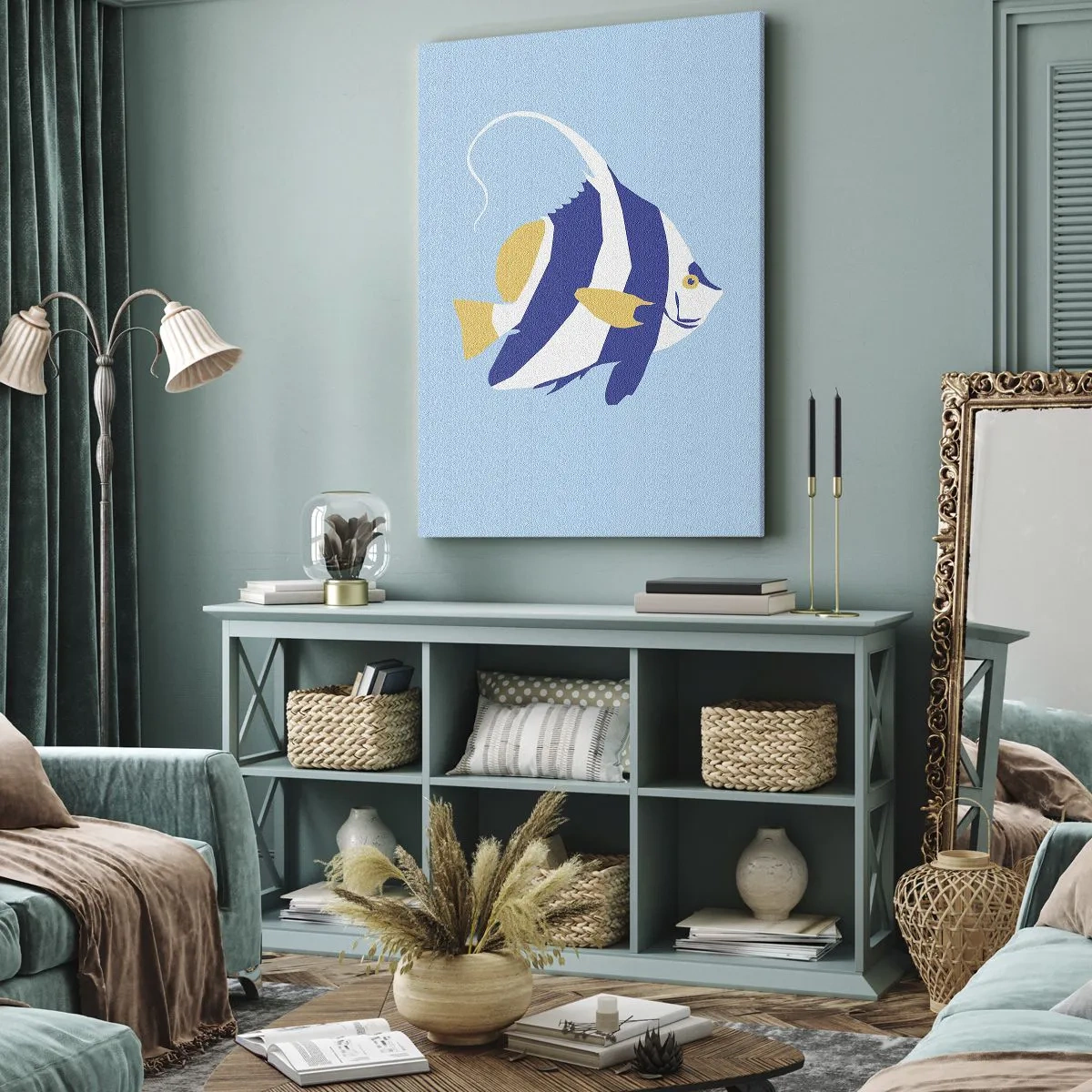 Impression sur toile - Image sur toile - Miss eaux tropicales - 55x100 cm