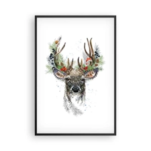 Affiche dans un cadre noir - Poster - En robe de fête - 61x91 cm