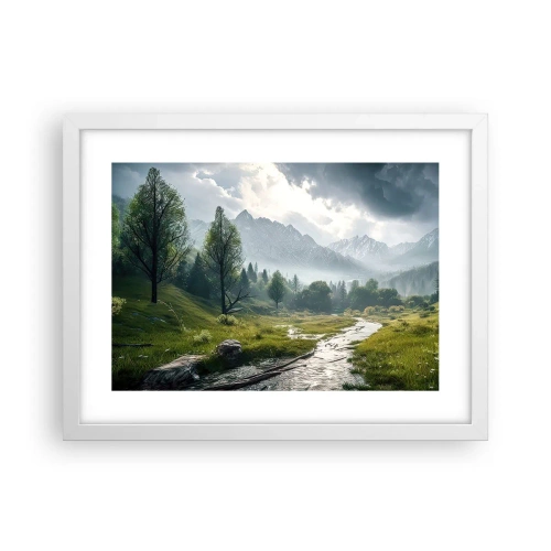 Affiche dans un cadre blanc - Poster - Aller et retour - 40x30 cm