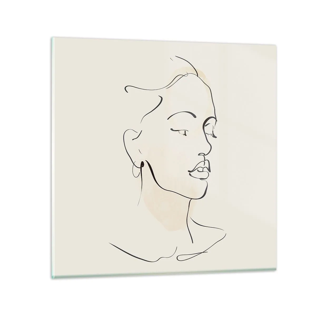 Impression sur verre - Image sur verre - Une ligne certaine - 30x30 cm