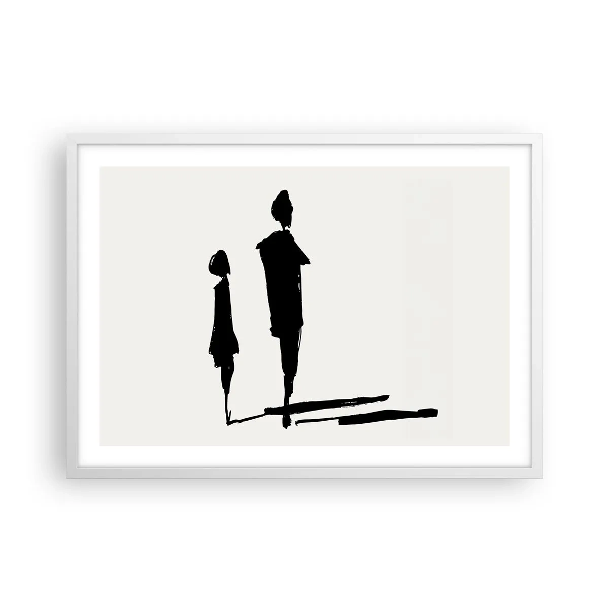 Affiche dans un cadre blanc - Poster - Êtes-vous sûr qu'ils sont ensemble ? - 70x50 cm