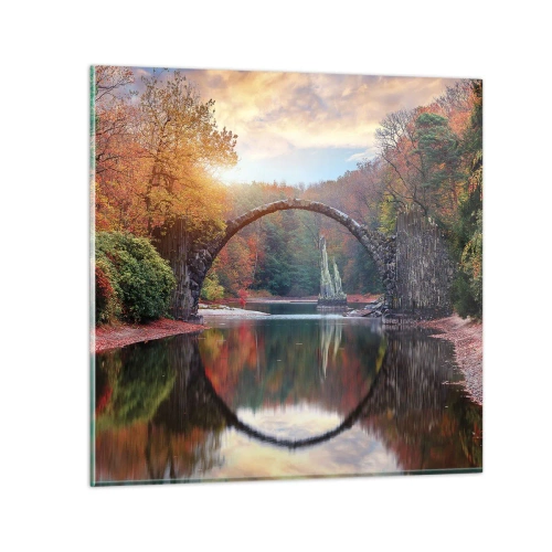 Impression sur verre - Image sur verre - De l'autre cote du miroir - 40x40 cm