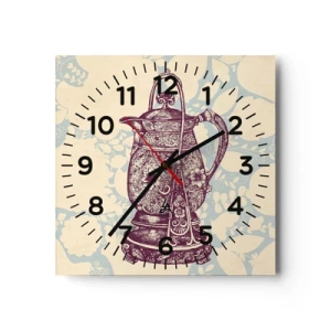 Horloge murale - Pendule murale - La beauté du quotidien - 30x30 cm