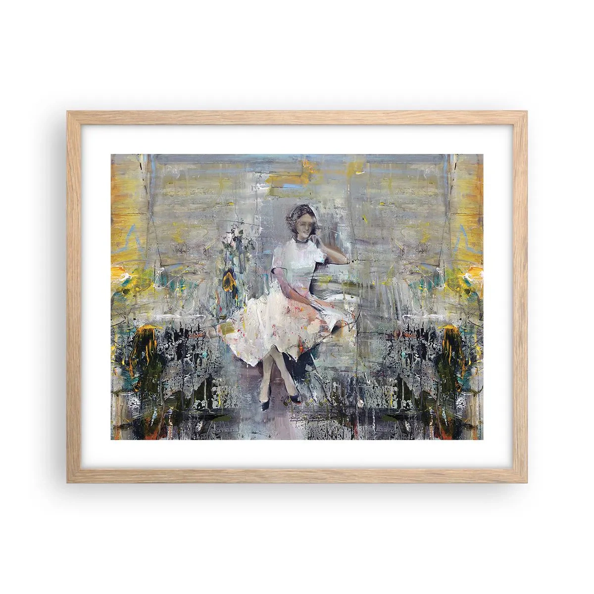 Affiche dans un chêne clair - Poster - Classique et moderne - 50x40 cm