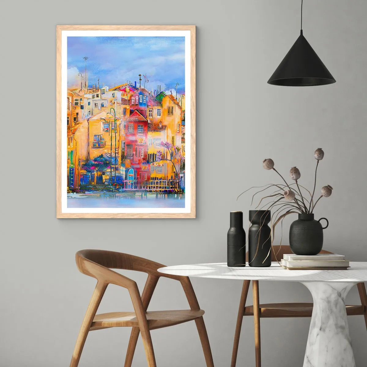 Affiche dans un chêne clair - Poster - Nous sommes ensemble - 61x91 cm