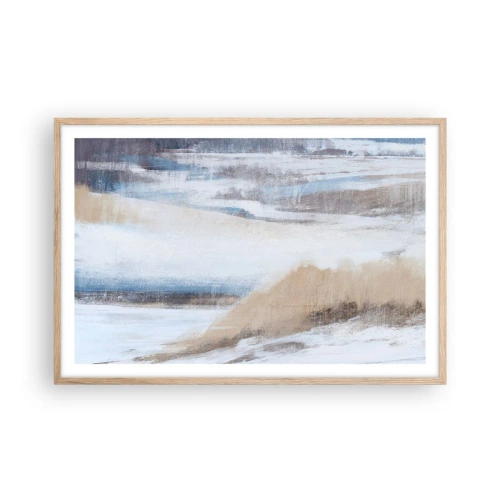 Affiche dans un chêne clair - Poster - Composition hivernale - 91x61 cm