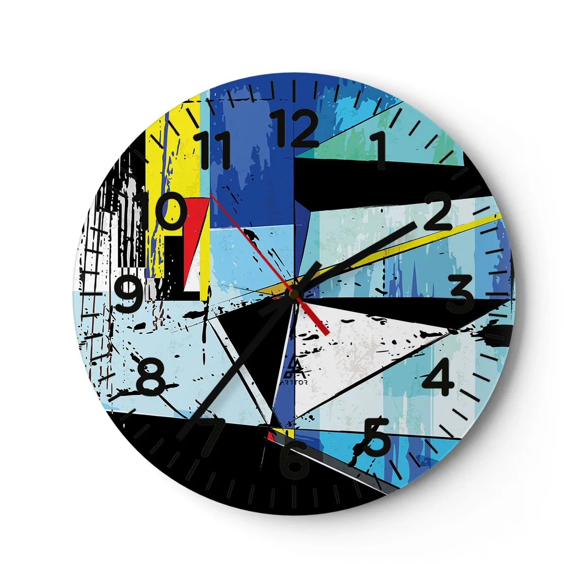 Horloge murale - Pendule murale - Regardez le monde sous un certain angle… - 40x40 cm
