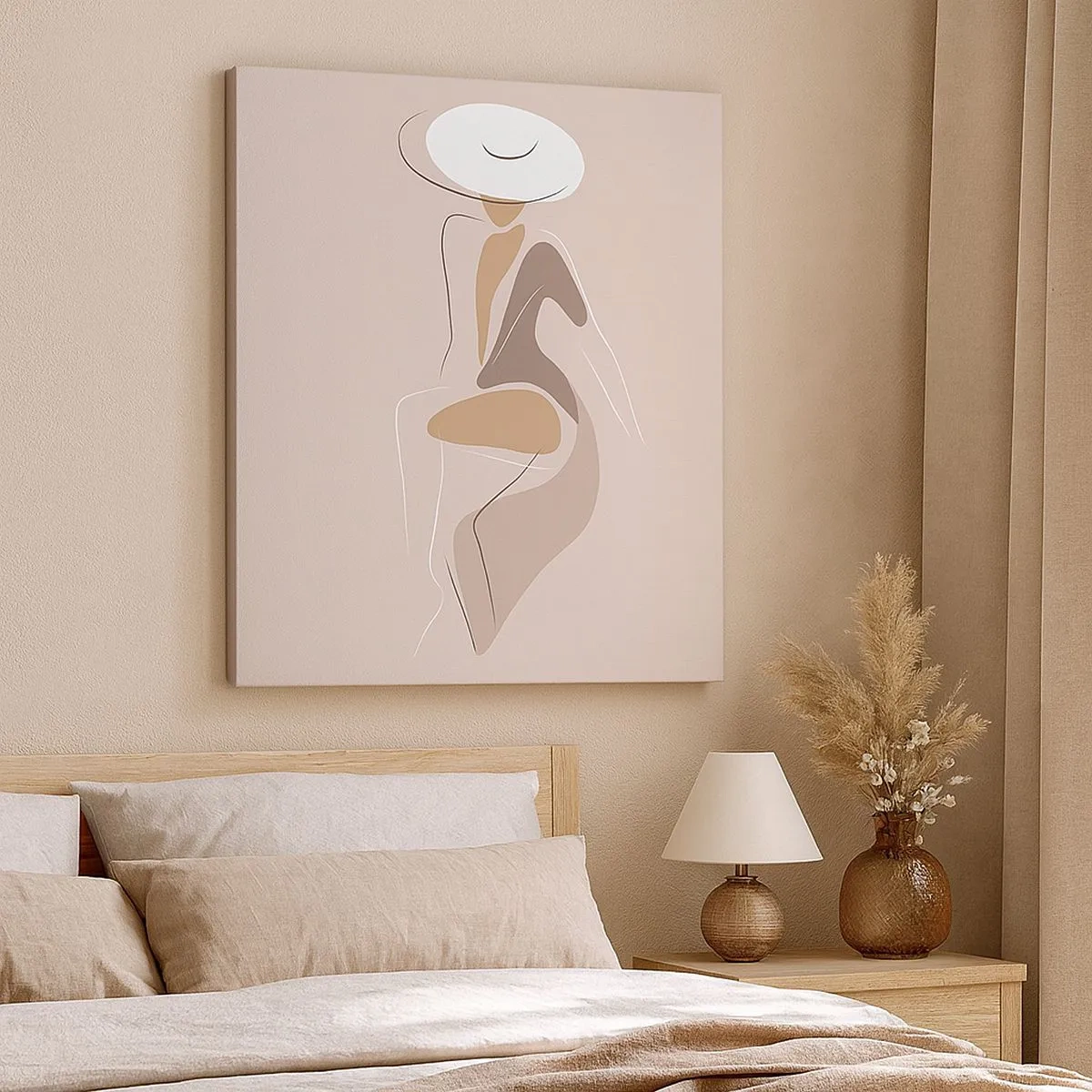 Impression sur toile - Image sur toile - Être une dame - 30x30 cm