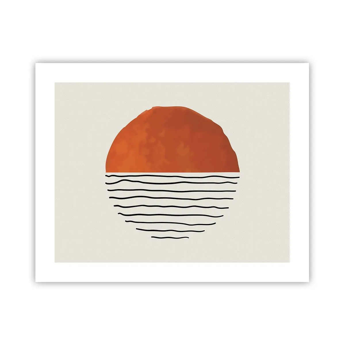 Affiche - Poster - Dans un climat japonnais - 50x40 cm
