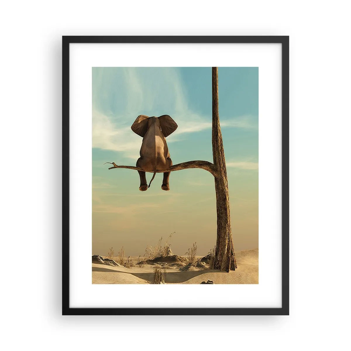 Affiche dans un cadre noir - Poster - Nouveau point de vue - 40x50 cm