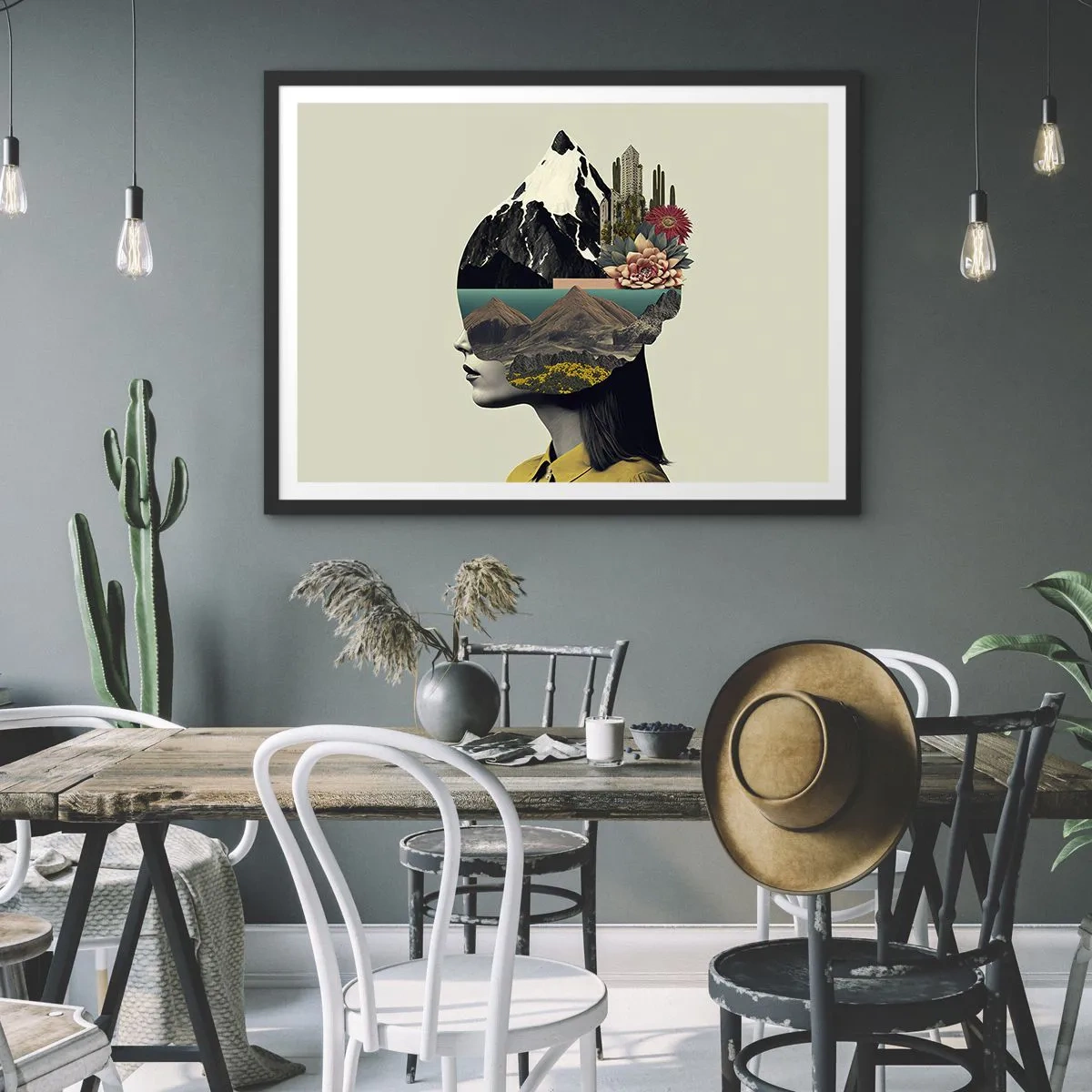 Affiche dans un cadre noir - Poster - La femme – toujours un mystère - 91x61 cm