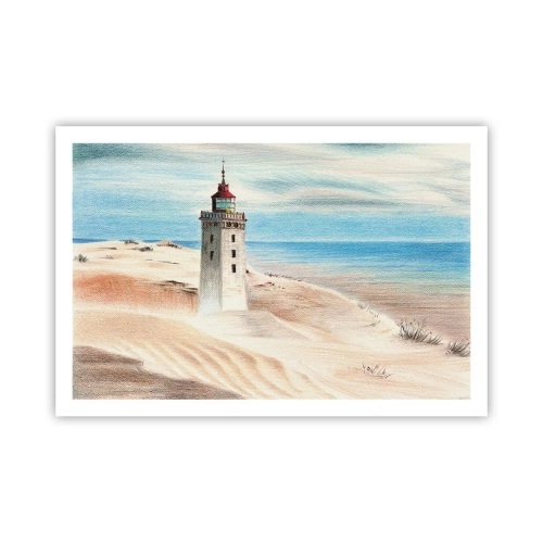 Affiche - Poster - Toujours regarder la mer - 91x61 cm