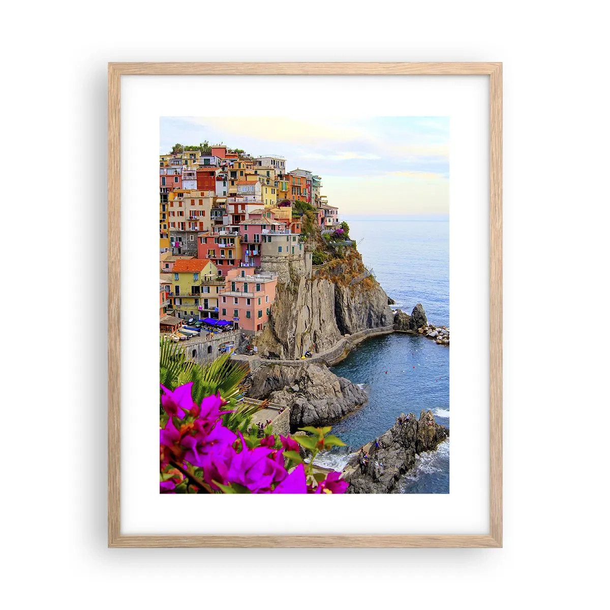 Affiche dans un chêne clair - Poster - La ville qui rit - 40x50 cm