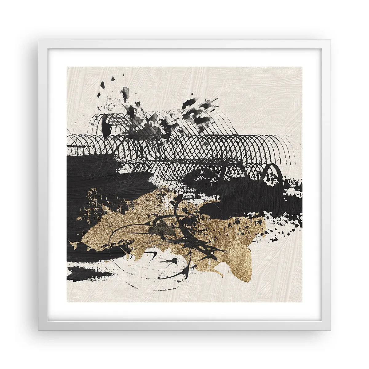 Affiche dans un cadre blanc - Poster - Composer avec passion - 50x50 cm