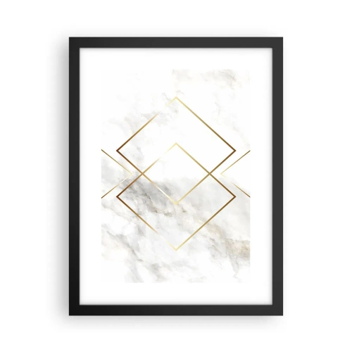 Affiche dans un cadre noir - Poster - Vue à l'infini - 30x40 cm