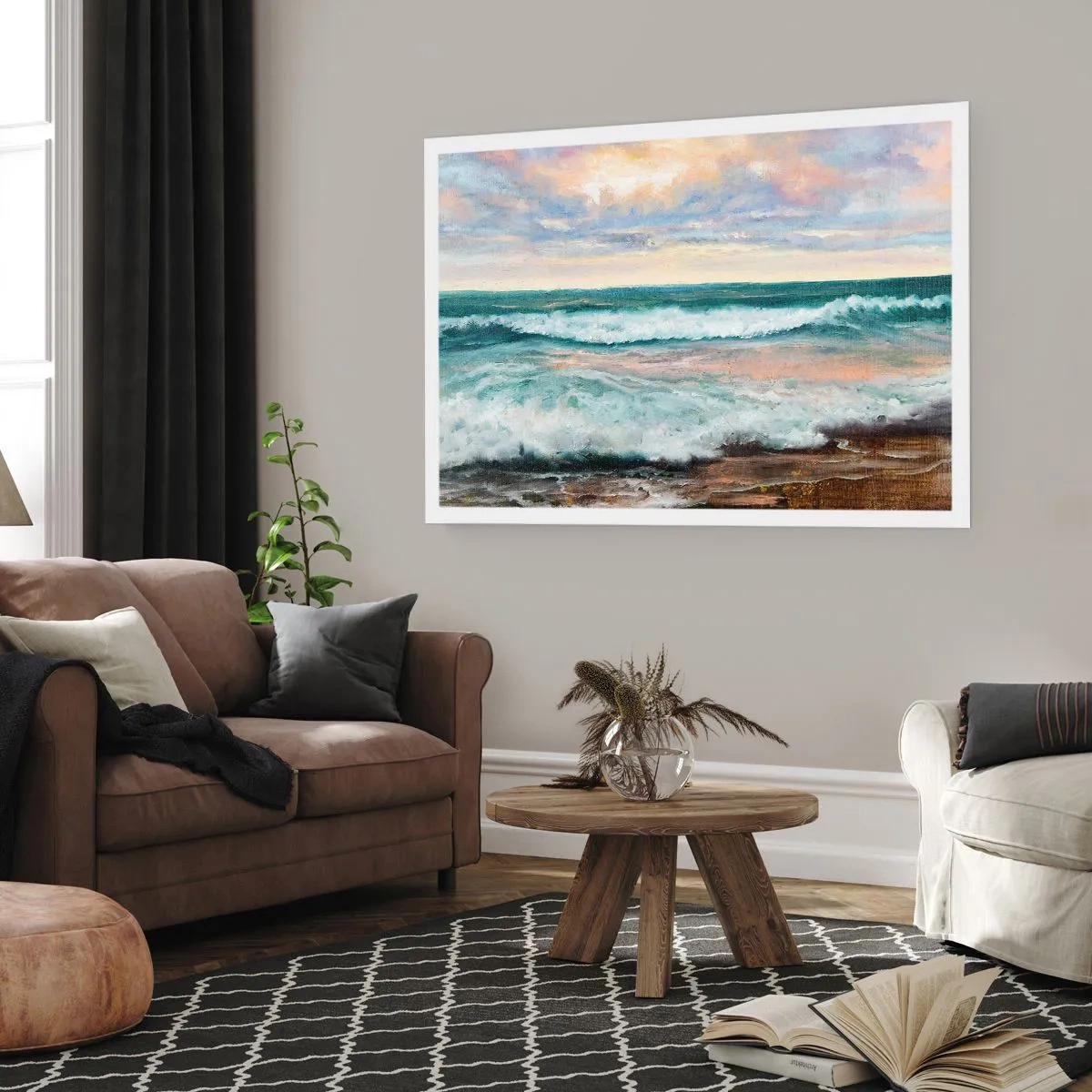 Affiche - Poster - Ici tu adouciras ton âme - 50x40 cm