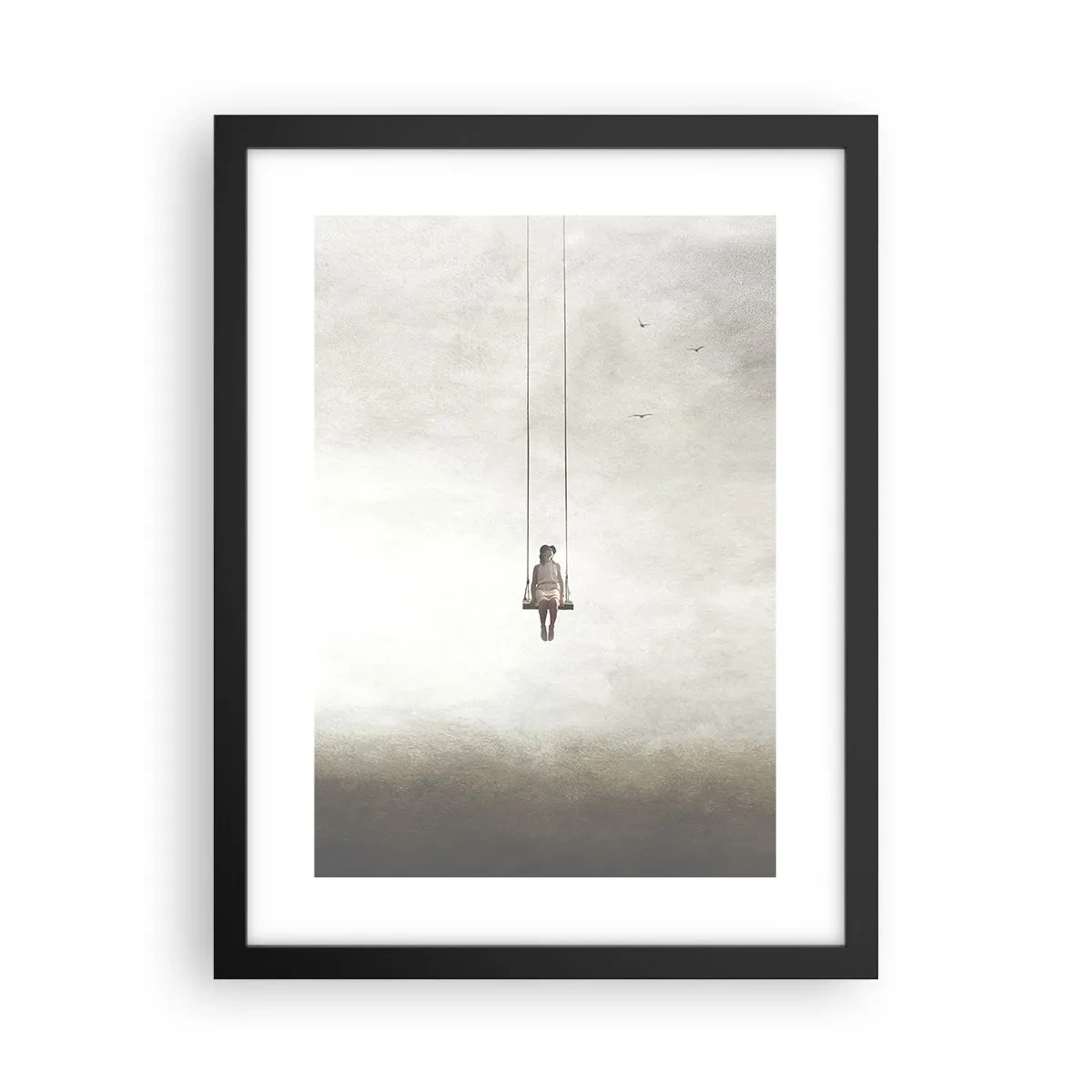 Affiche dans un cadre noir - Poster - Enfant en nous - 30x40 cm