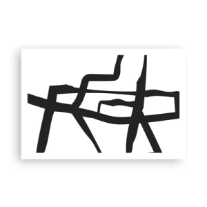 Affiche - Poster - Conception noir et blanc - 91x61 cm