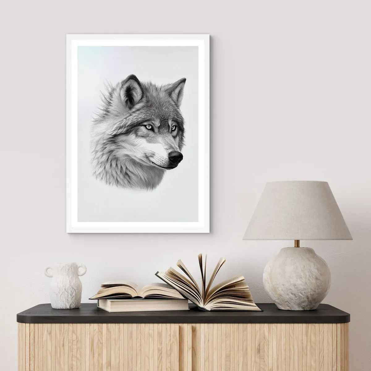 Affiche dans un cadre blanc - Poster - Alpha – sans aucun doute - 50x70 cm