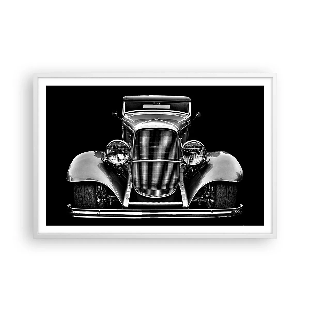 Affiche dans un cadre blanc - Poster - Un vrai gentleman - 91x61 cm