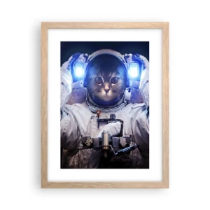 Affiche dans un chêne clair - Poster - Houston, vous avez un problème - 30x40 cm