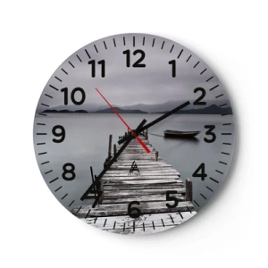 Horloge murale - Pendule murale - Tu peux partir demain - 30x30 cm