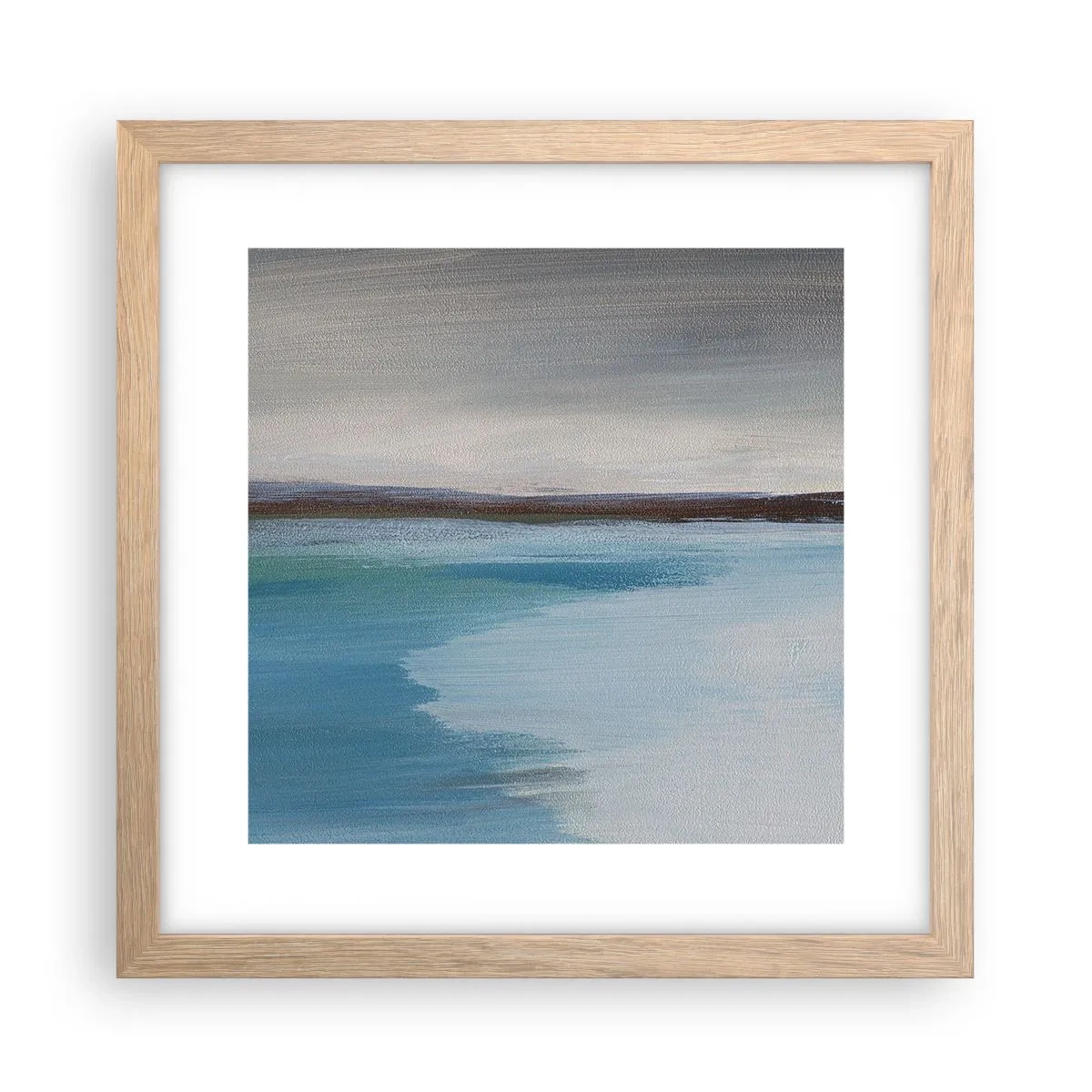 Affiche dans un chêne clair - Poster - Paysage horizontal - 30x30 cm