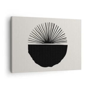 Impression sur toile - Image sur toile - Motif noir minimaliste sur fond clair - 70x50cm - Une gamme de possibilités - Décoration murale moderne pour le salon et la chambre ARTTOR