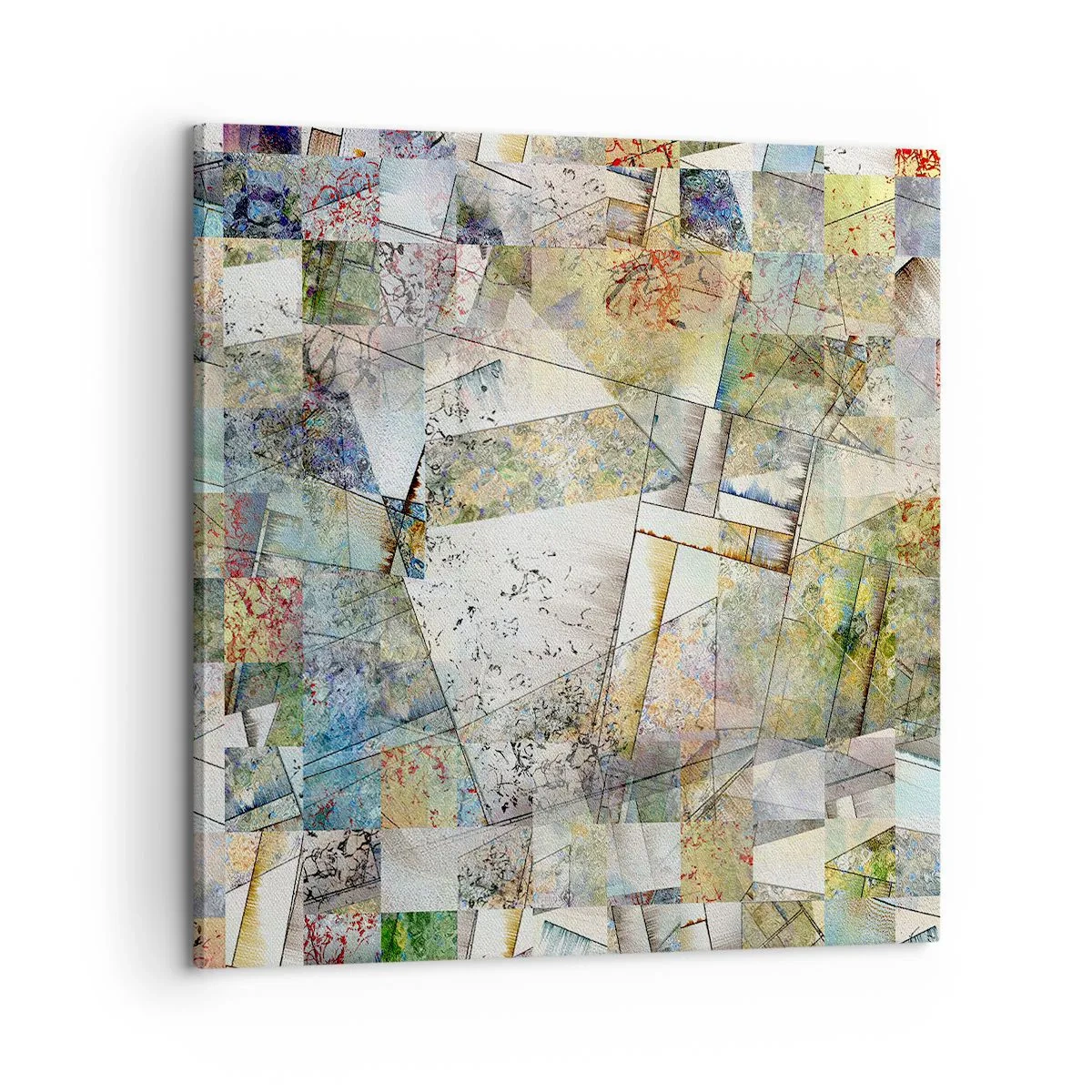 Impression sur toile - Image sur toile - Remaniement géométrique - 60x60 cm