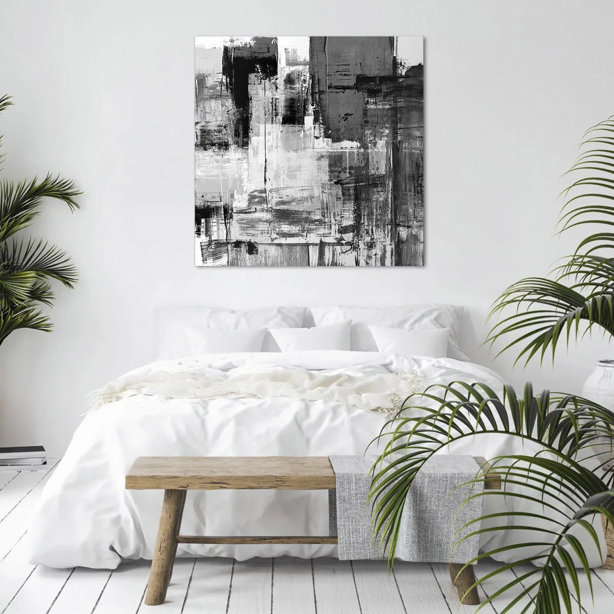 Impression sur toile - Image sur toile - Le gris est beau - 50x50 cm