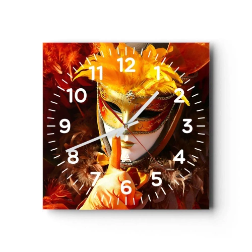 Horloge murale - Pendule murale - Le secret est une partie du jeu - 30x30 cm