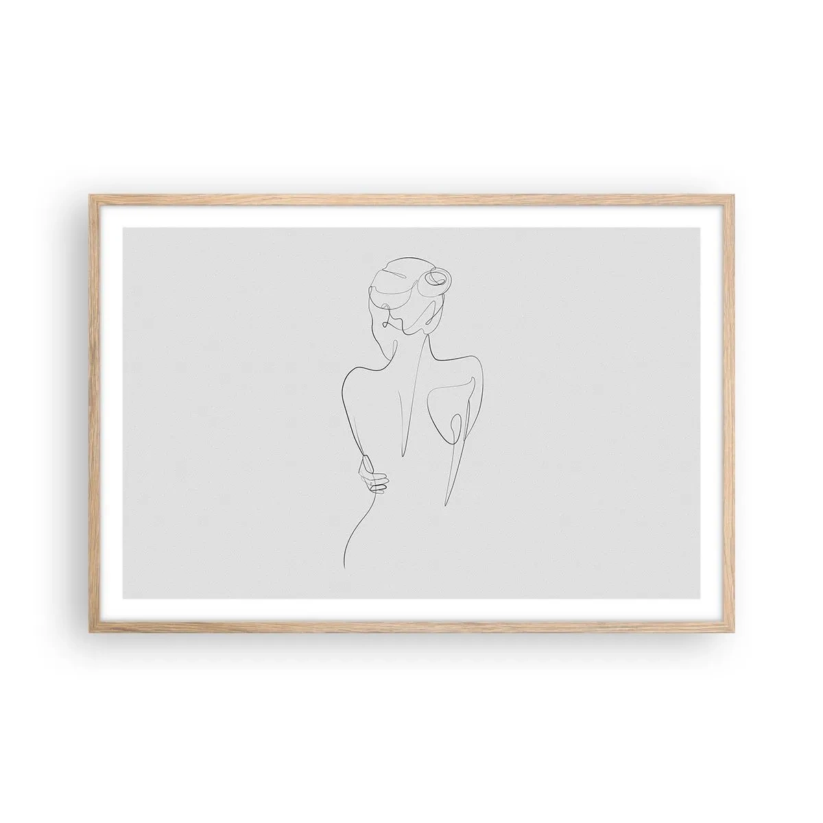 Affiche dans un chêne clair - Poster - Musique corporelle - 91x61 cm