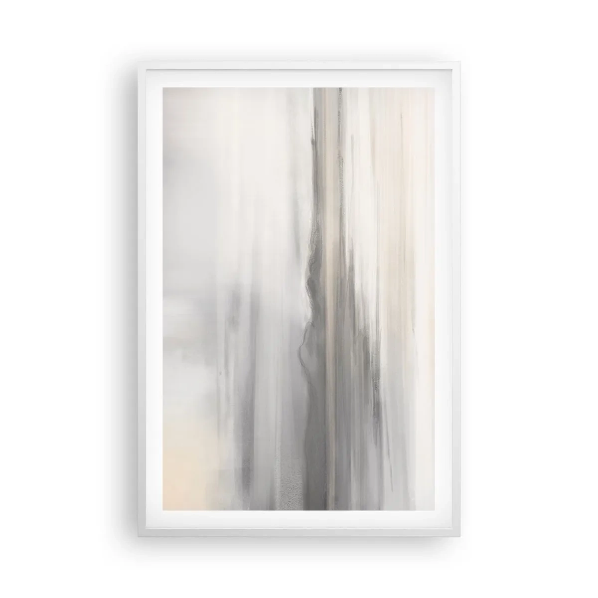 Affiche dans un cadre blanc - Poster - Distance réfléchie - 61x91 cm