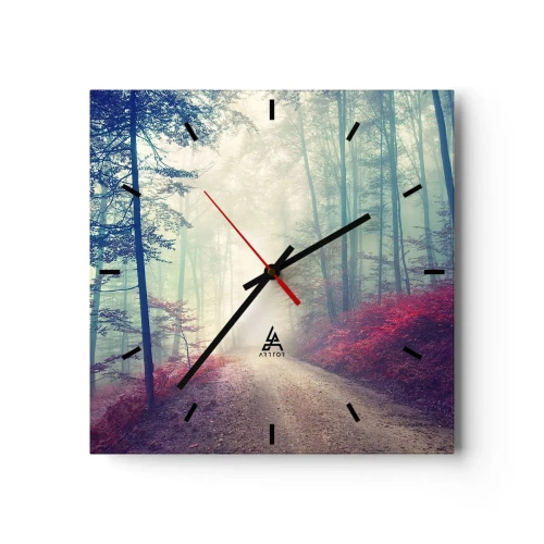 Horloge murale - Pendule murale - Comme c'est bon de se lever à l'aube - 40x40 cm