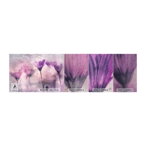 Échantillon de Papier Peint Premium Sand - Rêve de fleurs - Fleurs, Morceau, Jardin - 100x30 cm