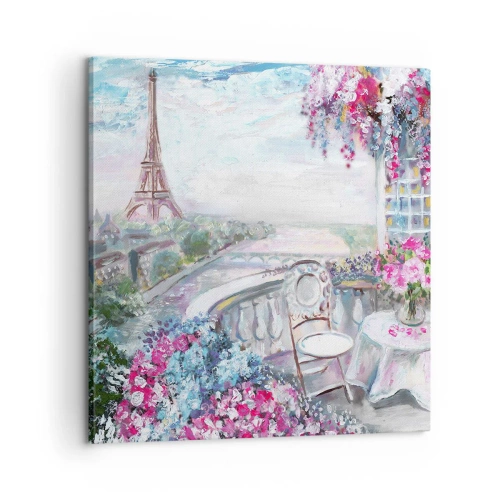 Impression sur toile - Image sur toile - C'est le plus beau ici en mai - 60x60 cm