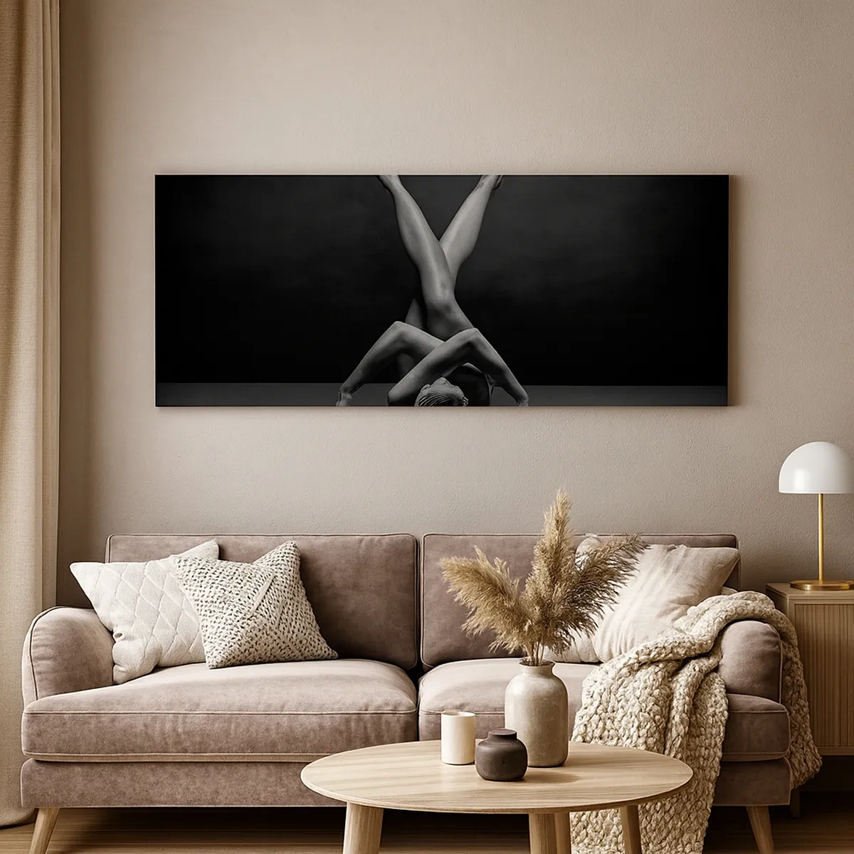 Impression sur toile - Image sur toile - Géométrie de la nudité - 30x30 cm