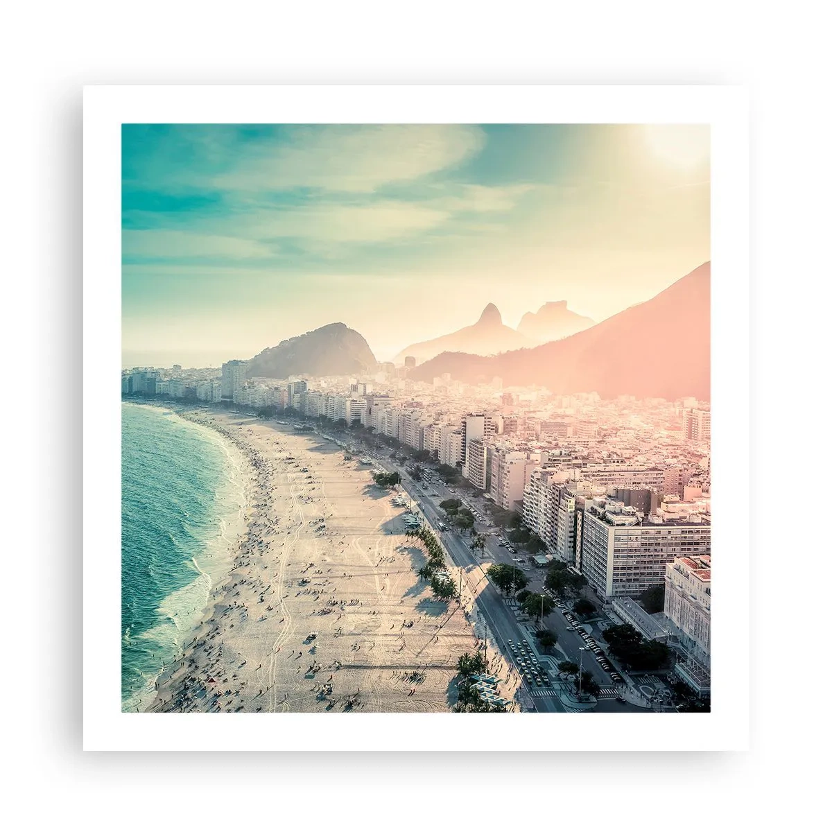Affiche - Poster - Vacances éternelles à Rio - 60x60 cm